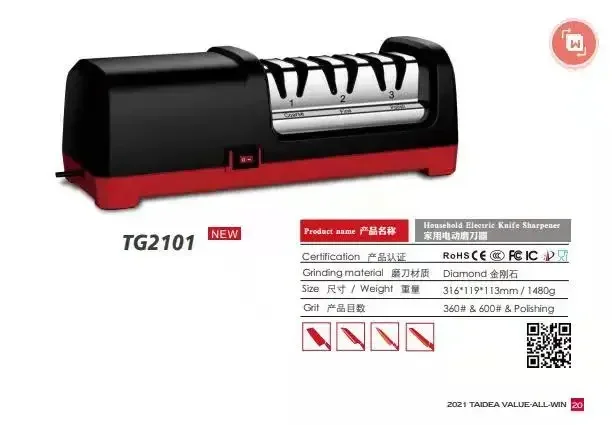 Imagem -06 - Taidea Nível Superior Tg2101 Estágios Elétrica Diamante Aço Apontador Slot para Cozinha Faca Cerâmica