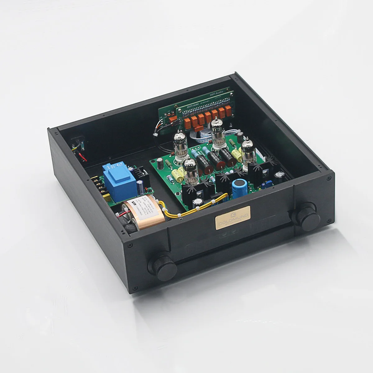 HiFi-Upgrade-Vorverstärker mit Fernbedienung und Lautstärkeregelung, 12AU7 / ECC82 Röhren-Stereo-Vorverstärker basierend auf CARY-SLP90 Vorverstärker-Schaltung – Detail 4