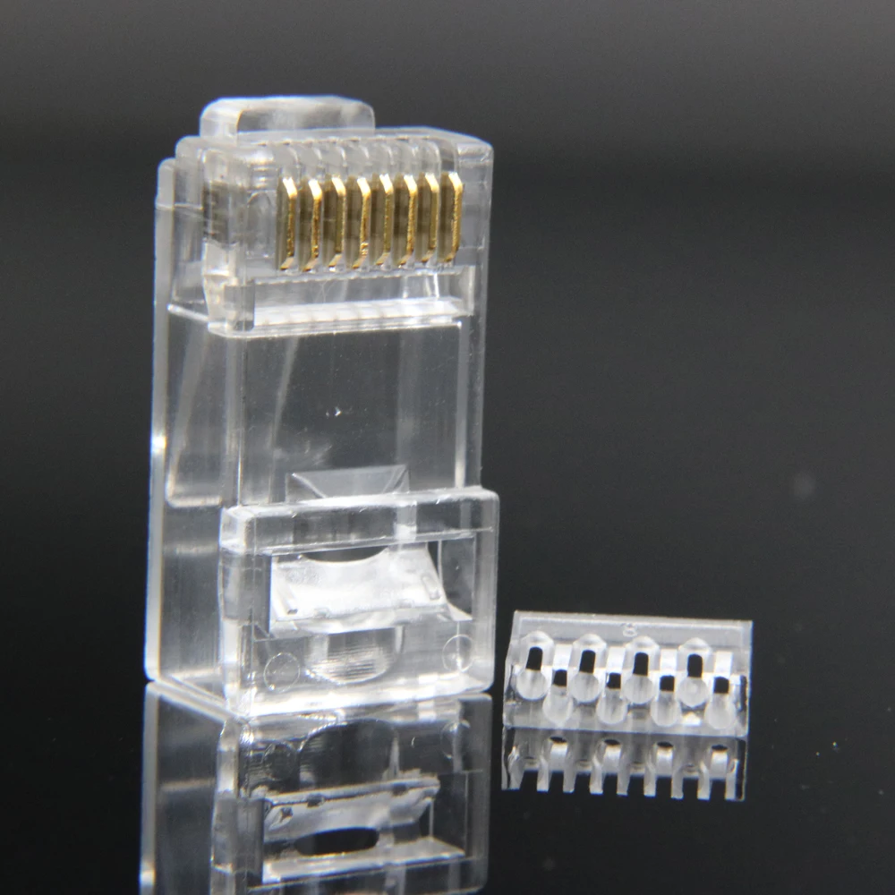 rg45 ethernet cable connector rj45 plug cat6 network rg rj 45 8p8c modular cat 6 utp unshielded jack gold plated 50pcs