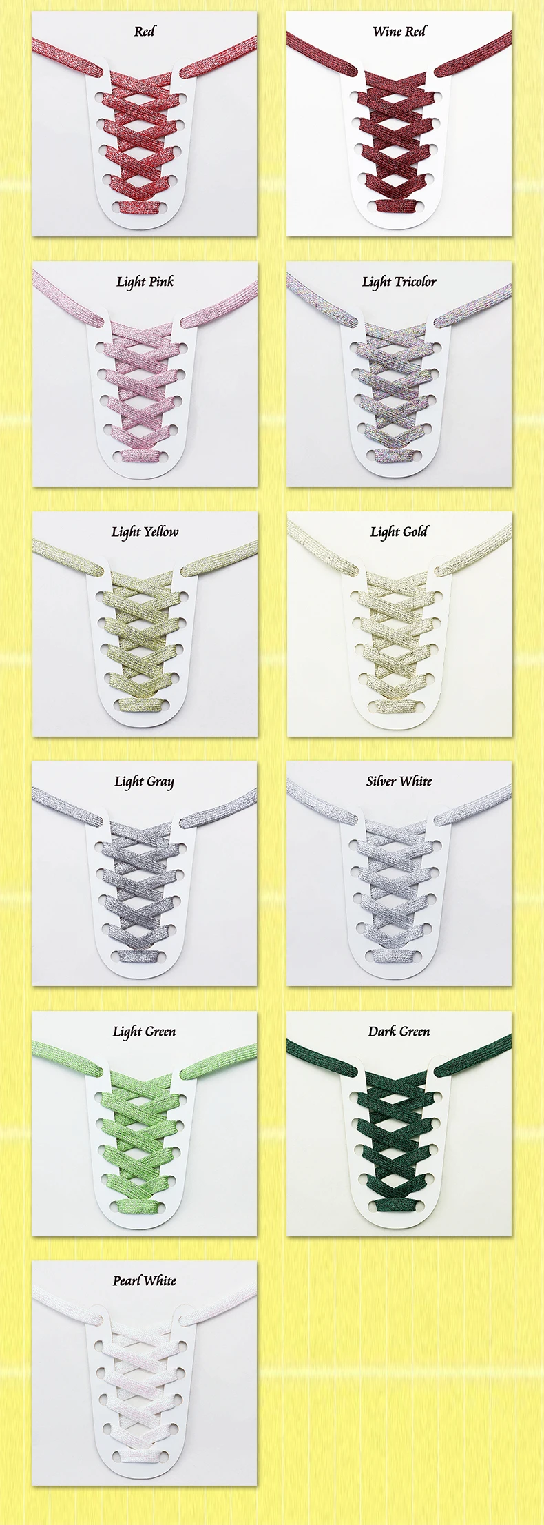 1 Paar neue glitzernde Schnürsenkel, bunt, goldfarben, silberfarben, glänzend, flache Schnürsenkel für sportliche Turnschuhe, Schuhe, Stiefel, 1 cm breite Schnürsenkel – Detail 10