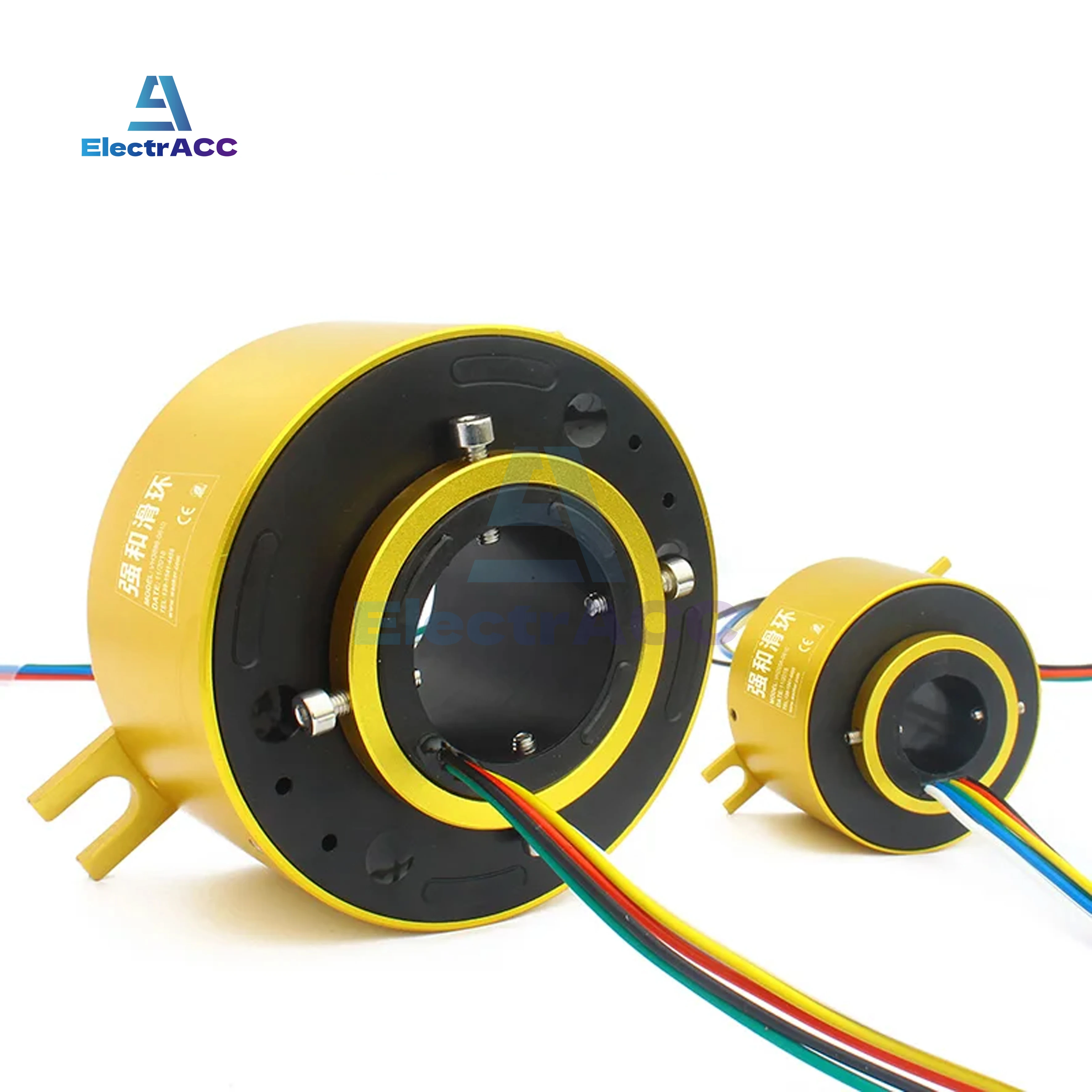 Slip Ring Through Hole Conductive Slip Ring Hollow Collector Ring Inner Diameter Conducting Ring 2 4 6 8 12 Road Rotary Joint