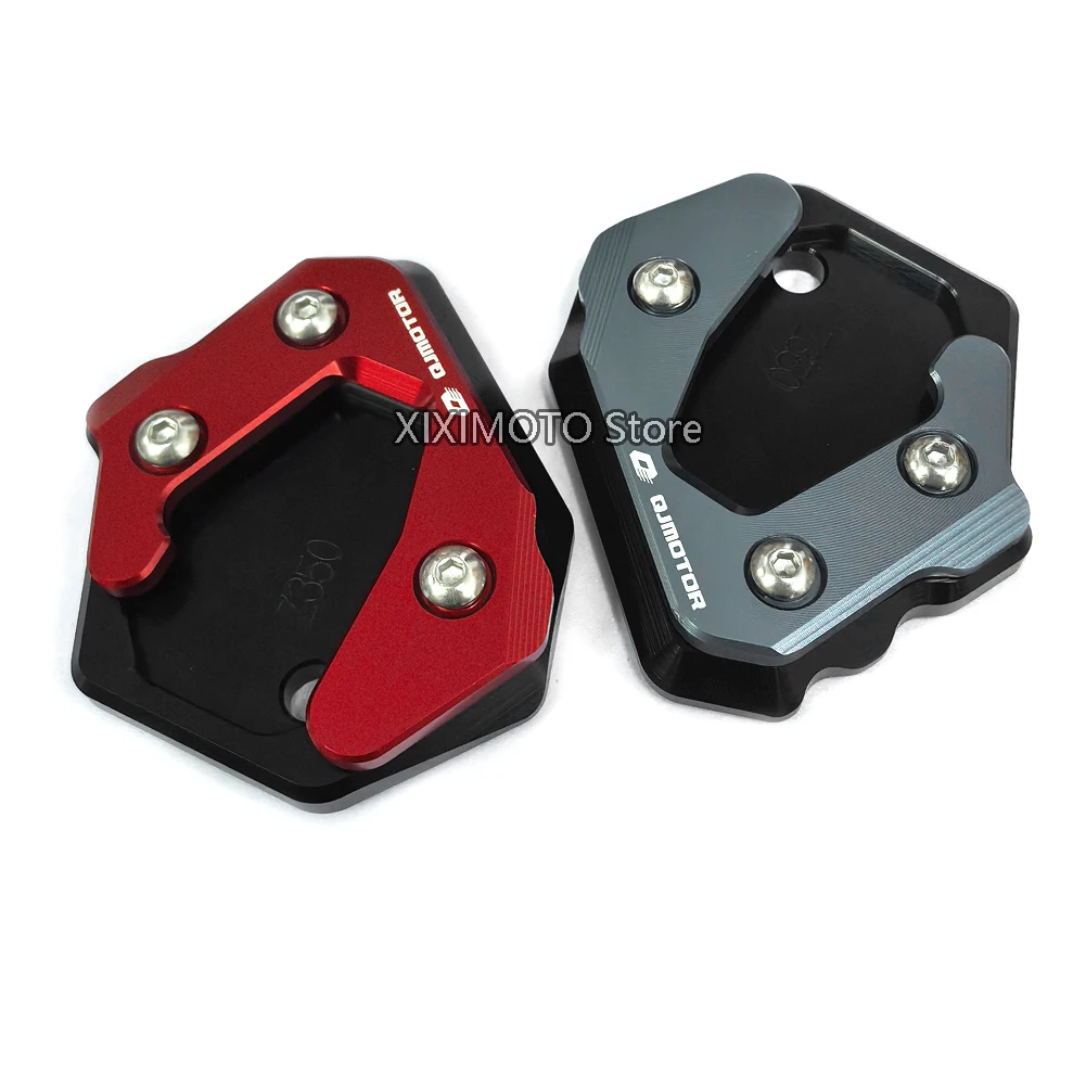 For QJMOTO SRK125S 125SRK QJ SRK 125 S Motorcycle Kickstand Side Stand Extension Pad Widen Foot Side Support Plate