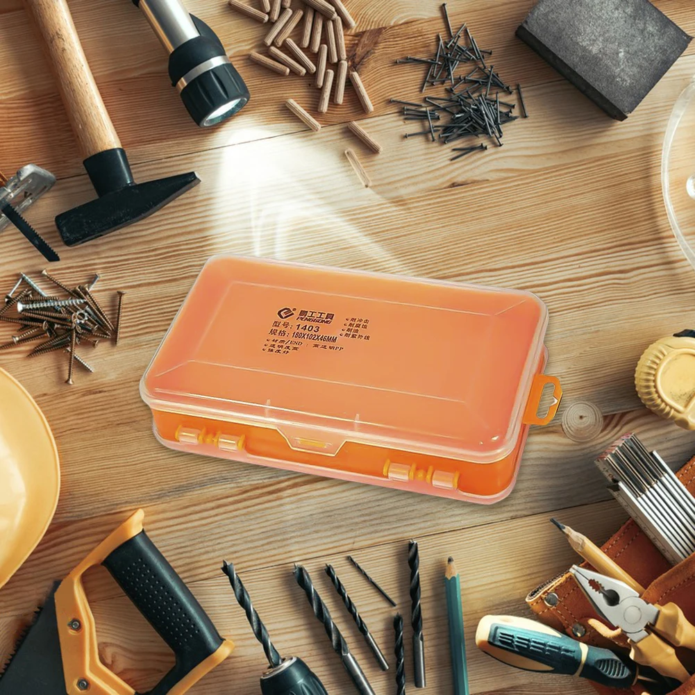 Plastic Dubbelzijdige Gereedschapskist Transparante Schroef Spijker Moer Bouten Case Compartiment Elektronische Onderdelen Sieraden Draagbare Gereedschapskist