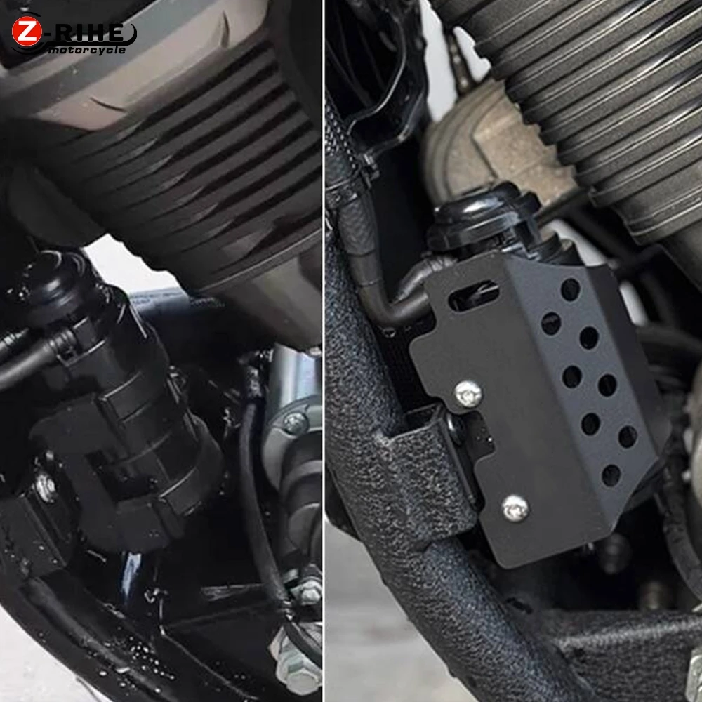 Cubierta protectora de lata de carbono para motocicleta, cubierta decorativa Retro, placa protectora para BENDA Chinchilla 500 Napoleón 500 2023-2025