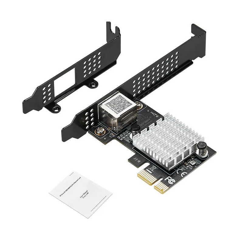 PCI Express X1 기가비트 이더넷 어댑터, PCI용 네트워크 카드, 1 포트 RJ45 인터페이스, 2500Mbps PCIE LAN 카드, RTL8125B 칩, 2.5Gb, 신제품