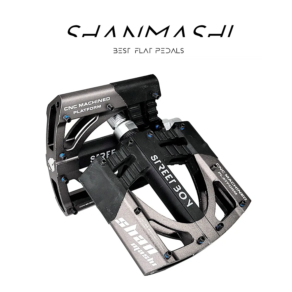 

MTB Bike Pedals 3 Bearings Platform Pedals Lightweight Non Slip Bicycle Pedals Durable Cycling Accessories for Mountain Bike