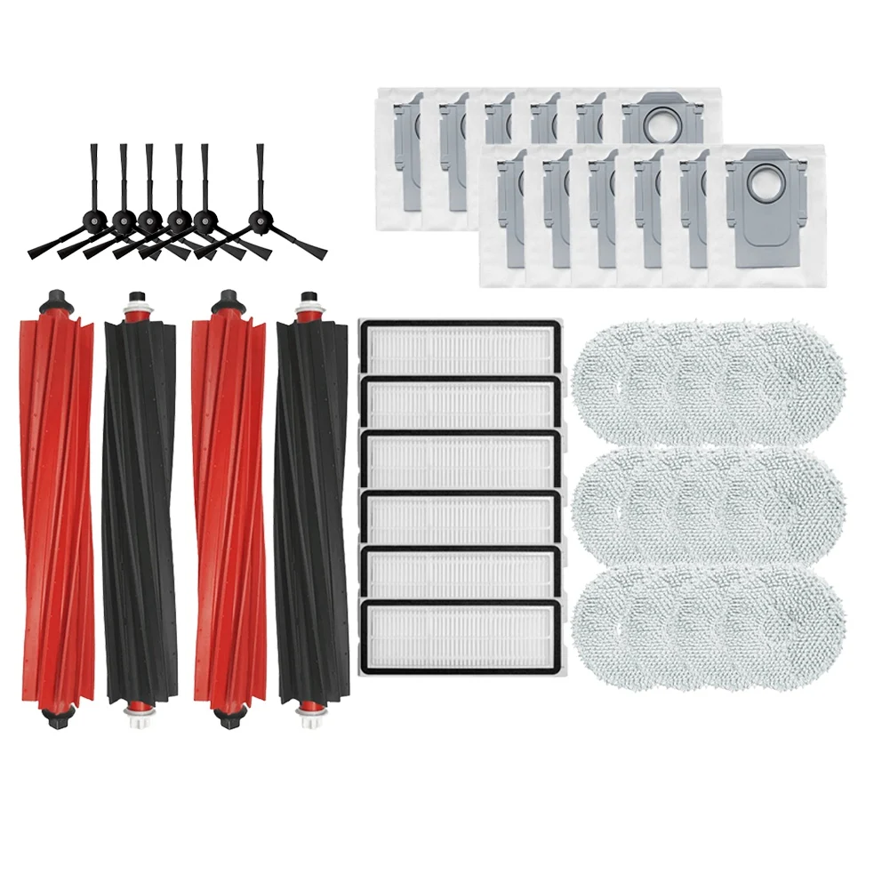

A005-Accessories For Roborock Qrevo Master Replacement Main Side Brush HEPA Filter Mop Pads Dust Bag Spare Parts