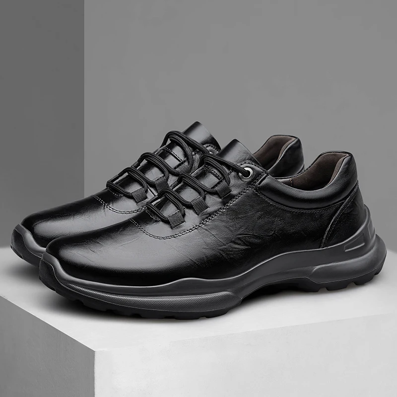 

Outdoor Men Seasonal Casual Shoes High-quality Business Thick Sole High-end Comfortable Commuting Anti Slip Hiking Shoes