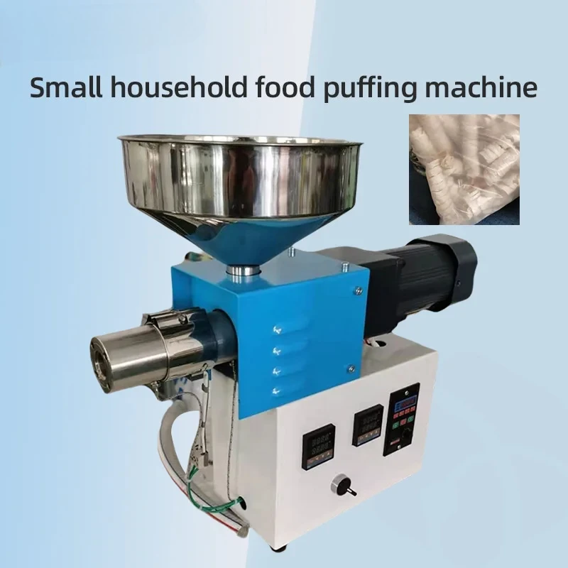 2025 Máquina multifuncional para inflar alimentos pequeños para el hogar, Mini máquina de extrusión de palitos de palomitas de maíz, máquina de calentamiento y expansión de alimentos