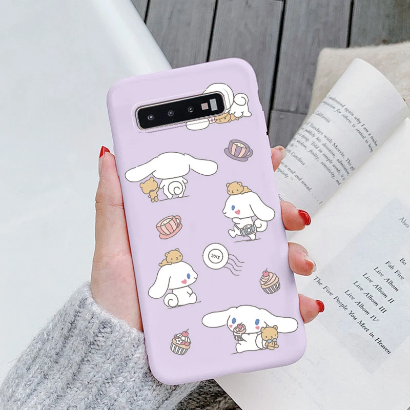 حافظة لهاتف سامسونج جالاكسي S10 S10E S 10 Plus من السيليكون حافظة هاتف لطيفة ومضحكة سانريو كورومي ميلودي كارتون كوكه ناعمة لهاتف جالاكسي S10