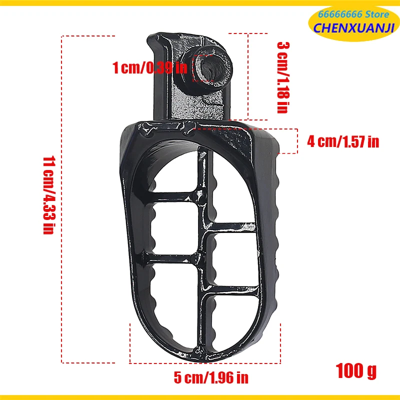 CRF/XR TW200 PW50/80 フットペダルに適したオフロードバイクアクセサリーに適したフットペダル