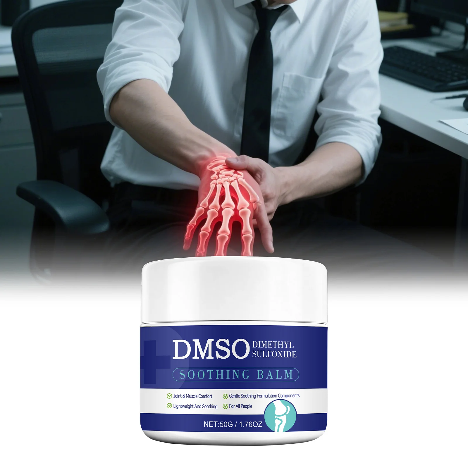 

Крем для ухода за суставами с мягкими ингредиентами для увлажнения и ухода за суставами тела, комфортный ежедневный уход, для массажного нанесения.