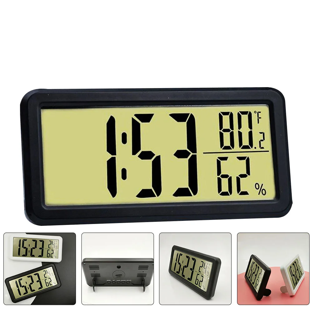 

Decor Kids Alarm Clock LED Digital Display Number 2 in 1 Tabletop Electronic Black 2-in-1 Student