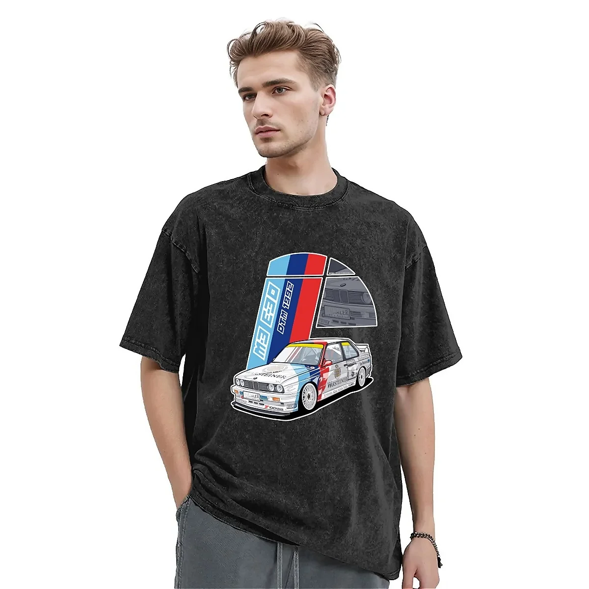 M3 E30 Dtm T Shirt Classic Car Novelty T-Shirts Short Sleeve Streetwear Tops Summer Cotton O Neck Oversized Top Tees