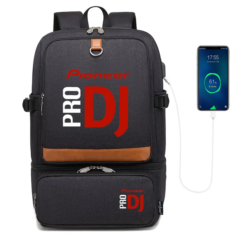 Pioneer Pro Dj Backpacks Laptop Backpack Bags Insulated Compartment USB Port Waterproof Cooler Bag School Picnic Lunch Bag