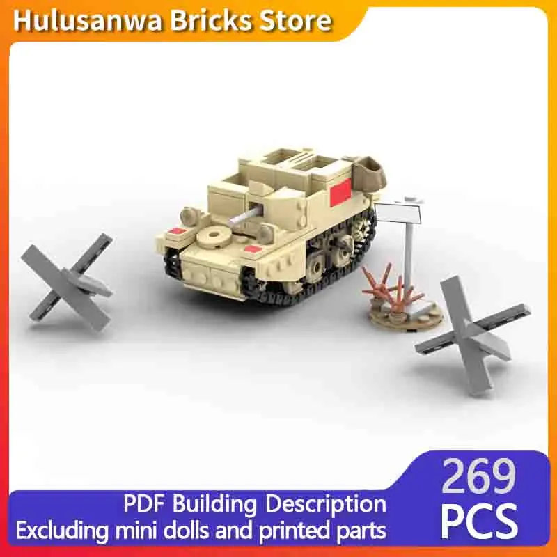 

British Armored Carrier Model MOC Building Bricks War Equipment Modular Technology Gifts Holiday Assemble Children Toys Suit