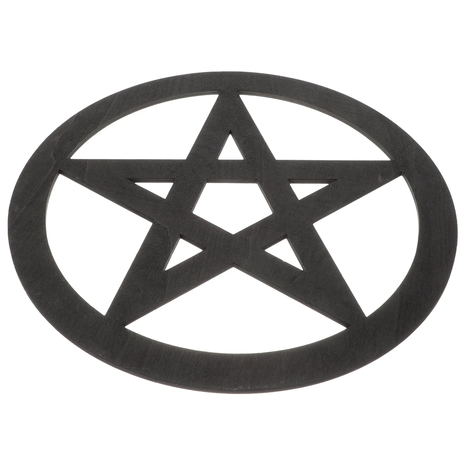 

Carved Wooden Altar Pentacle Star Pattern Retro Style Decorative Tray for Ceremony Yoga Meditation Spiritual Ritual Purification