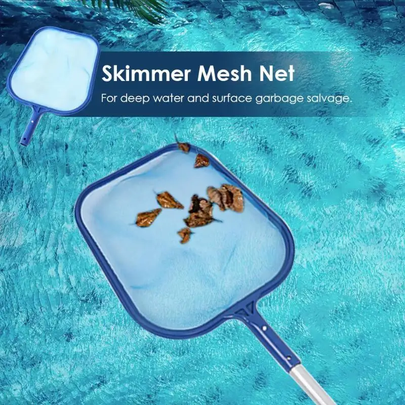 1pcs Swimming Pool Cleaning Net Leaf Rake Mesh Skimmer Spa Leaf Trash Net Tub Professional Cleaner Tool Pool Accessories