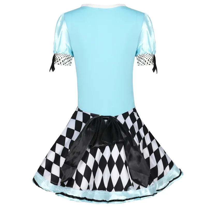 Adult Women Alice Wonderland Cosplay Halloween Carnival Costumes Dress up Fantasy Party Blue Sweet Lolita Maid Roleplay Costumes