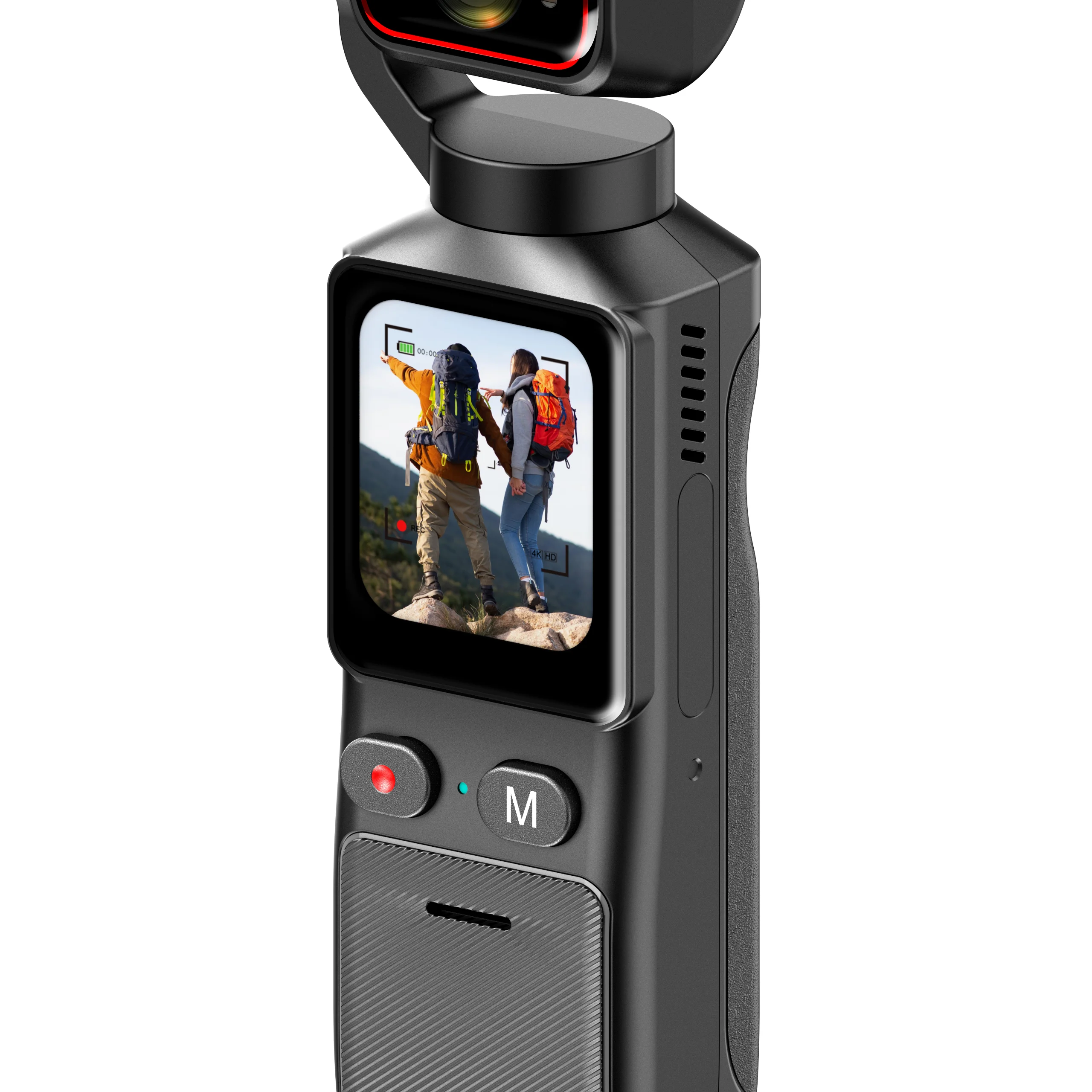 2026 L19 4K True Anti-Shake VLOG Camera-48MP 180 Rotatable Lens 160 Wide Angle Night Vision Pocket Camera with 1.69 Screen
