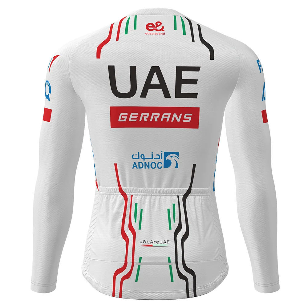 UAE Cycling Jersey Short Sleeve Reflective Summer MTB Maillot Shirt Downhill Jersey Pro Team Mountain Bicycle Clothing