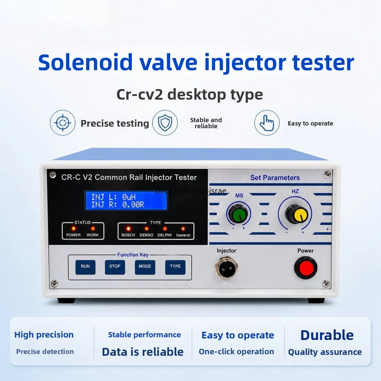 High-pressure common rail injector tester, ecu signal simulation, resistance/inductance tester ahe