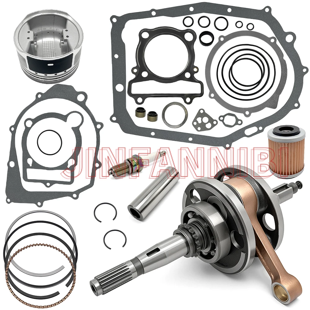 

Crankshaft Piston Top End Rebuild Kit for Yamaha Warrior 350 YFM350X 1987-2000 2001 2002 2003 2004