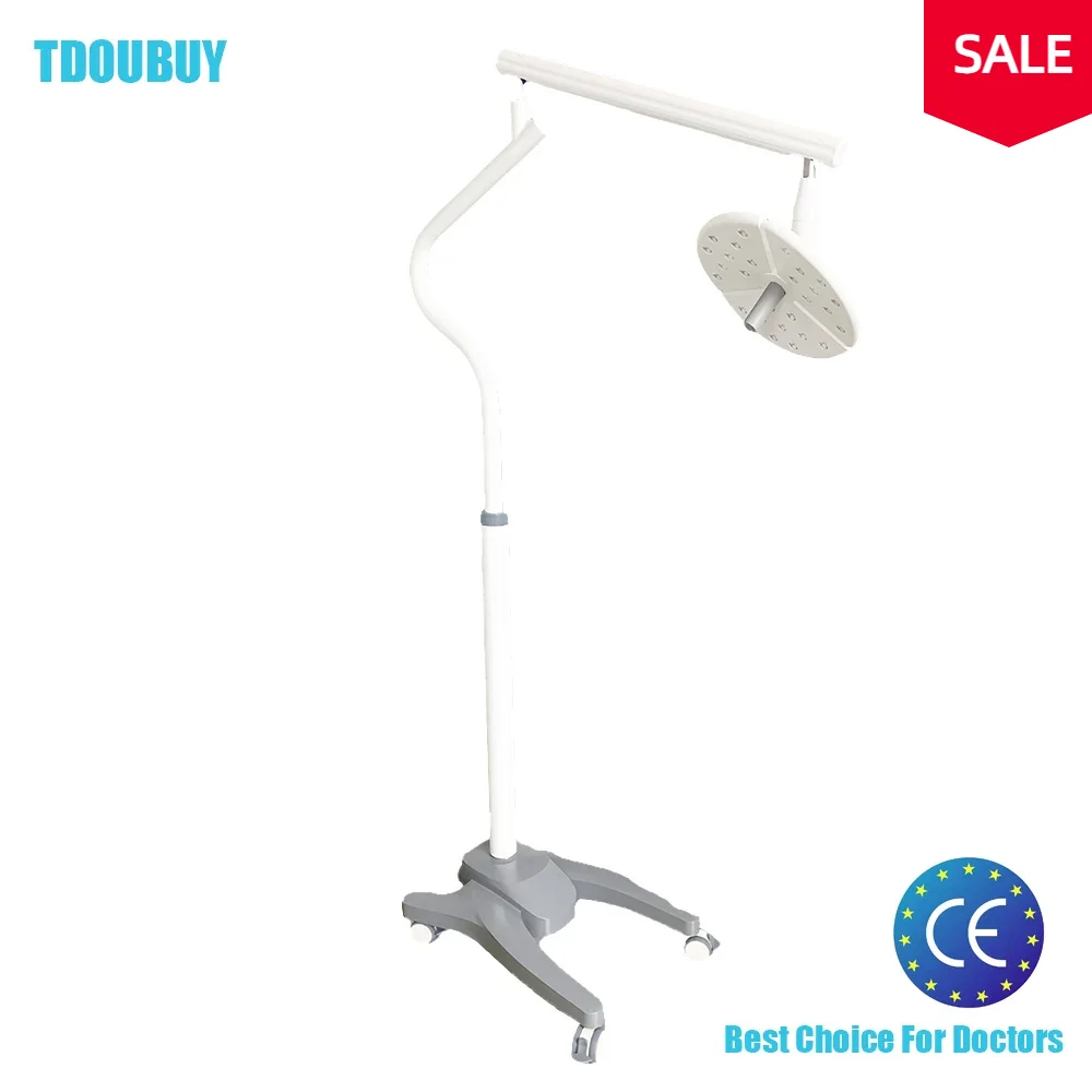 50W Floor Standing LED Vertical Shadowless Operating Lamp Dental Examination Light KD-2018L-1 for Veterinary Procedure