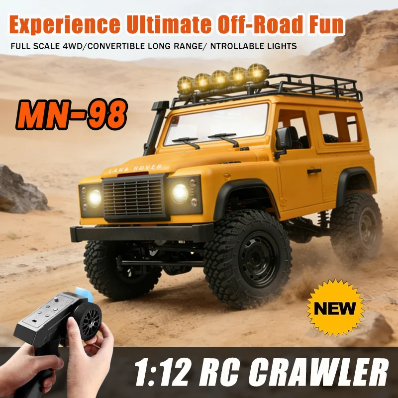

MN98 MN99s Full Scacle 1/12 RC Car RC Crawler 2.4G 4WD Racing Off-road Truck Fast High Speed Electric Vehicle with Led Light Toy