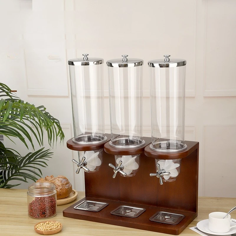‌Nordic Grain Dispenser with Portion Control,BPA-Free Kitchen Storage Container  Rice/Flour,Anti-Moisture & Insect-Proof Design