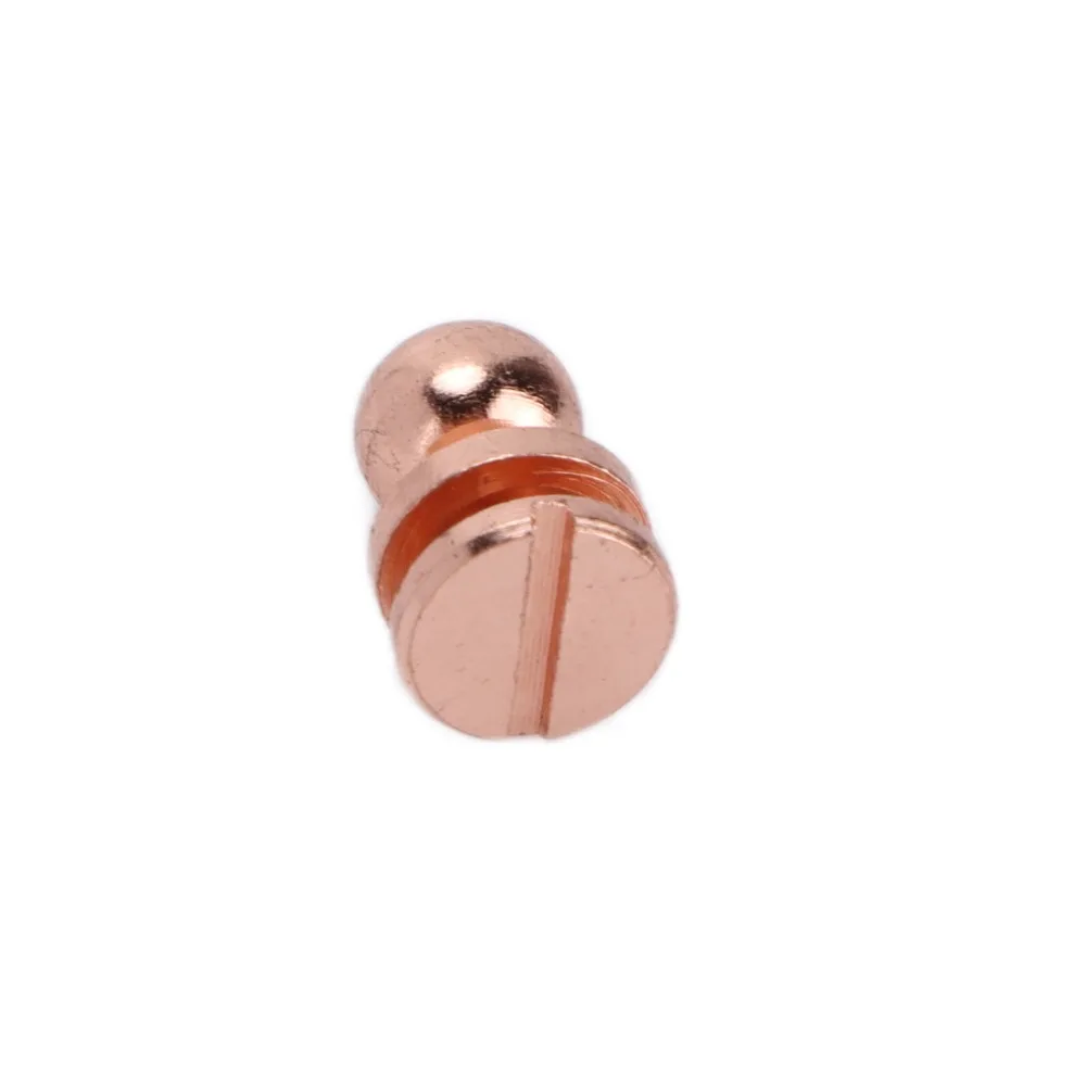 20set Rose Gold Brass Rivets Round Head Screwback Screw Luggage Hardware Accessories Brass Button Studs Shoes Accessories