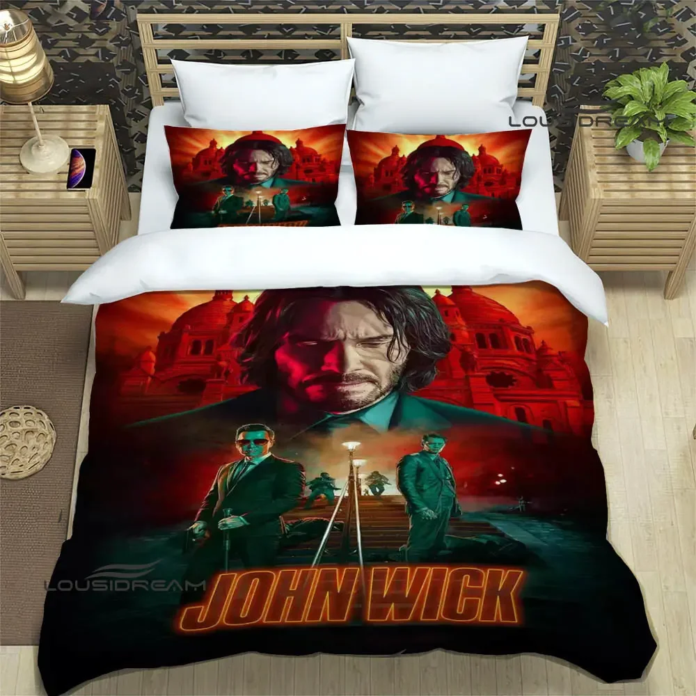 Movie John Wick printed Bedding Sets exquisite bed supplies set duvet cover bed comforter set bedding set luxury birthday gift