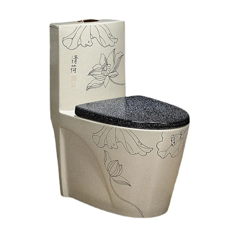 

Туалет в китайском стиле, унитаз с ручной росписью, цветок, обустройство дома B & B, керамический, легкий, роскошный стиль