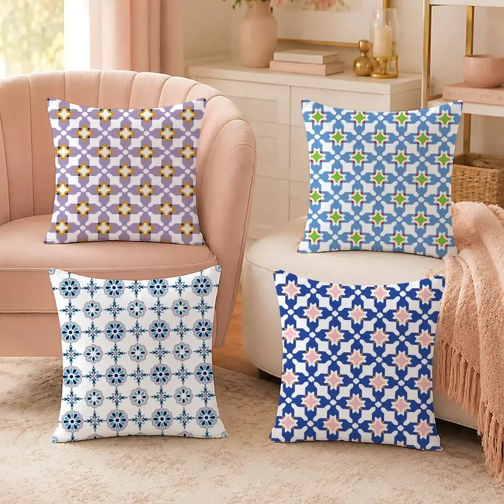 Houndstooth Pattern Art Cushion Cover Custom Plush Pillow Cover Soft Cloud Comfort for Sofa Bed Couch