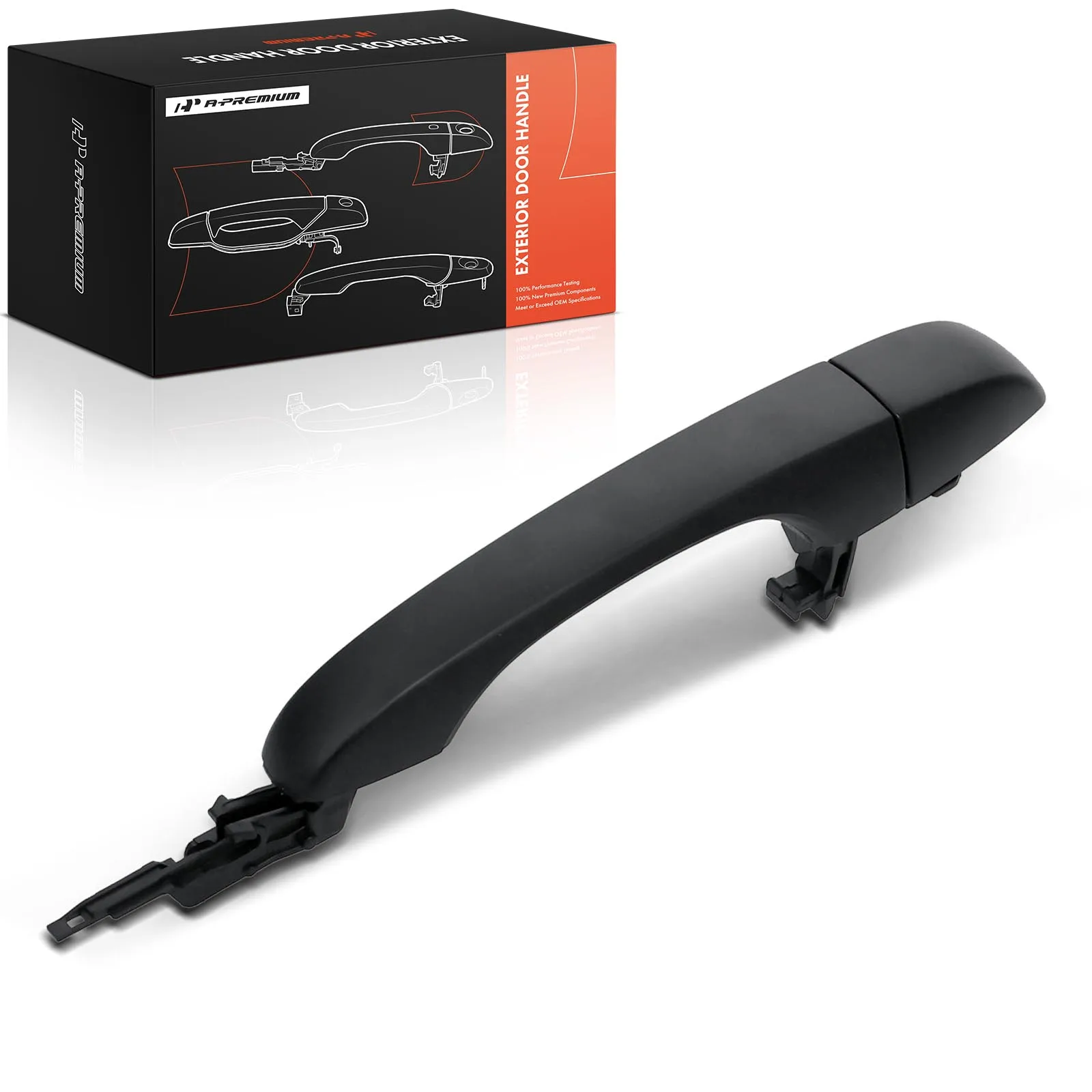 A-Premium Rear Driver or Passenger Side Black Exterior Door Handle for Dodge Journey 2011-2019 Chrysler 300 2011-2022