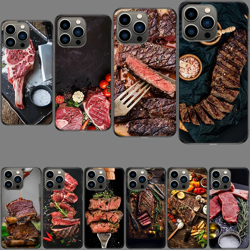 Tomahawk Steak Perfect Barbecue Phone Case For Apple Iphone 15+ 14 Plus 16 Pro Max 12 13 Mini 11 Pro X XS Max XR Cover Shell Coq