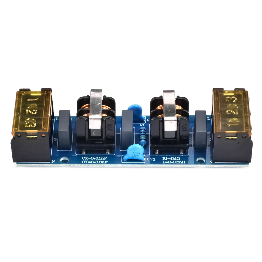 6A 25A EMI-Filter Leistungsfilterplatine EMI Hochfrequenz Zweistufiger Leistungs-Tiefpassfilter EMC Audio-Verstärker-Reiniger – Detail 7