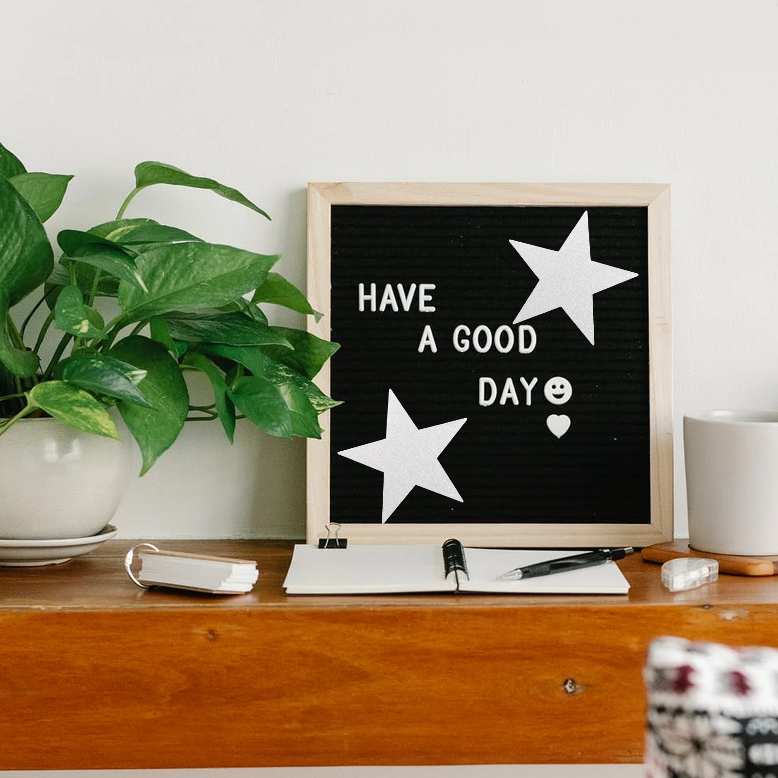 

48 Pcs Paper Paper Cutout Crafts Stars Classroom Decor Glittered Star Cutouts Craft Cutout Supplies