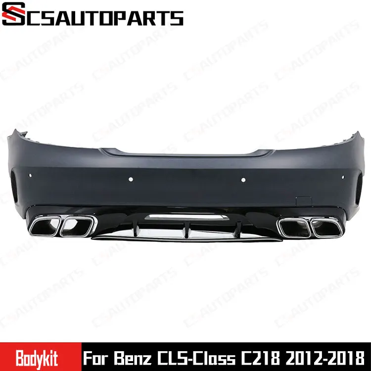 Upgraded Facelift To CLS63 AMG Late Style Front And Rear Bumper Body Kits With GT Grille For Mercedes W218 2012-2018