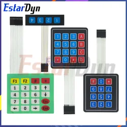 4 12 16 20 Key Button Membrane Switch 1x4 3x4 4x4 4x5 Keys Matrix Array Keyboard Keypad Control Panel DIY Kit For Arduino