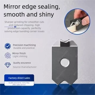 CVD diamond woodworking edge banding knife, edge banding machine-specific edge trimming blade, highly durable and wear-resistant