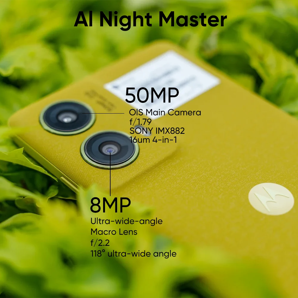 هاتف ذكي Global Rom Motorola S50 Neo 5G يدعم Google Play Snapdragon 6S Gen 3 شاشة 6.7 بوصة 120 هرتز كاميرا OIS بدقة 50 ميجابكسل