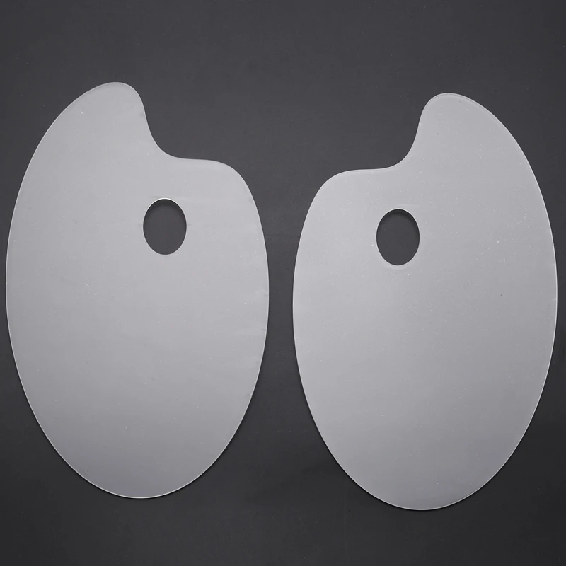 Paleta de Tinta Acrílica Transparente, Pintura Artesanal DIY, 10x6 Polegadas, Pacote 2