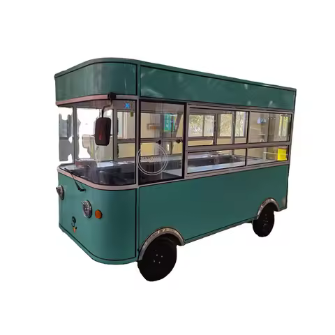 Mobile Kitchen Fast Snack Food Vending Cart Electric Coffee Truck Camper Caravan Catering Van for Park Use