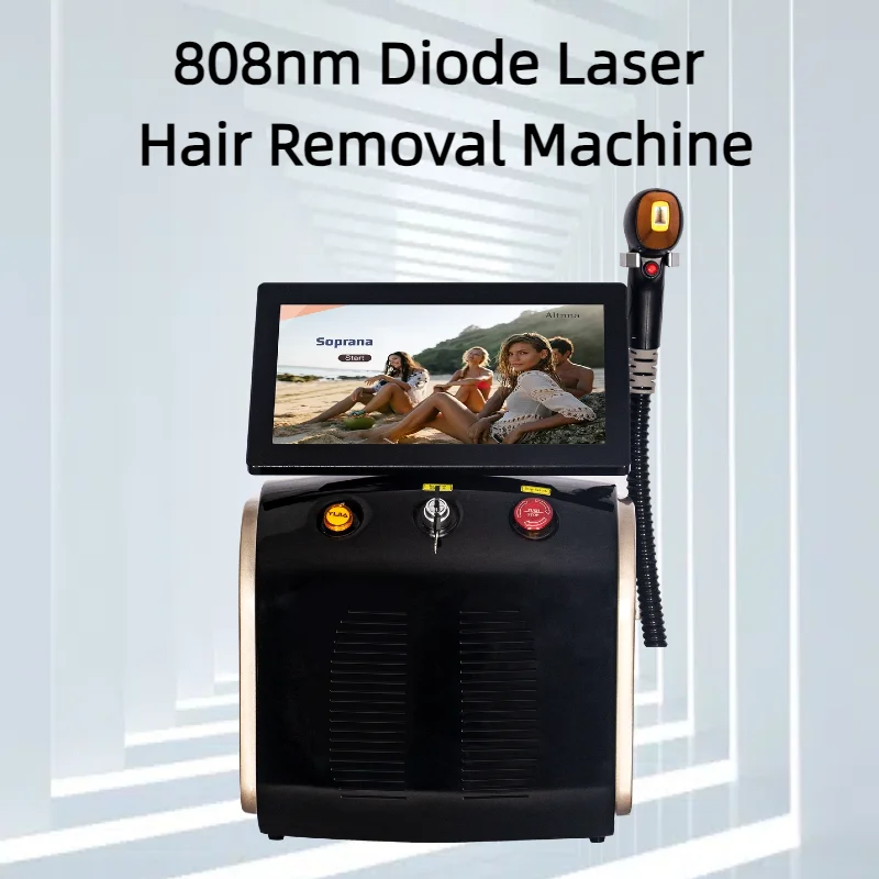 

Diode Laser Hair Removal Machine 3500W 3 Wavelength Ice Platinum Painless Permanent Hair Removal 755nm 808nm 1064nm Salon 2025