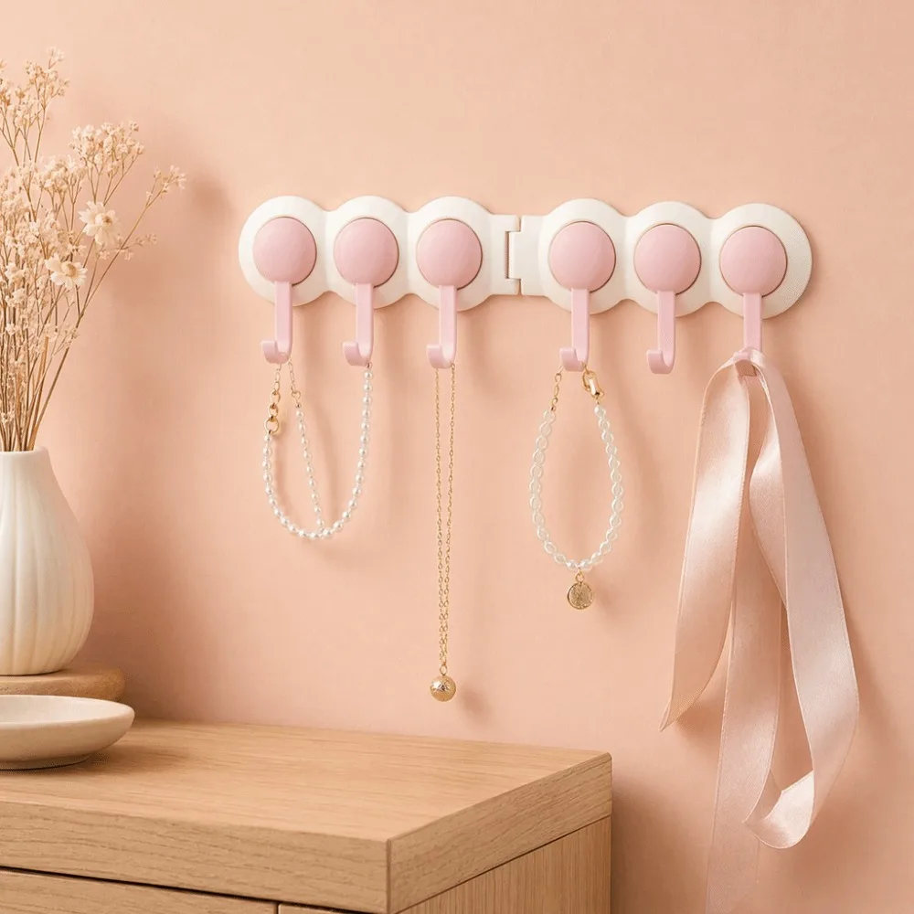 Corner Row Hook Rotatable Toilet Bathroom Kitchen Entrance Wall  Corner Adhesive Hook Non Perforated Clothes Hanging Hook