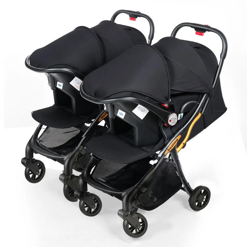 

Factory Supply Baby Twin Stroller Sun Shade Foldable Travel Twin Umbrella Baby Stroller