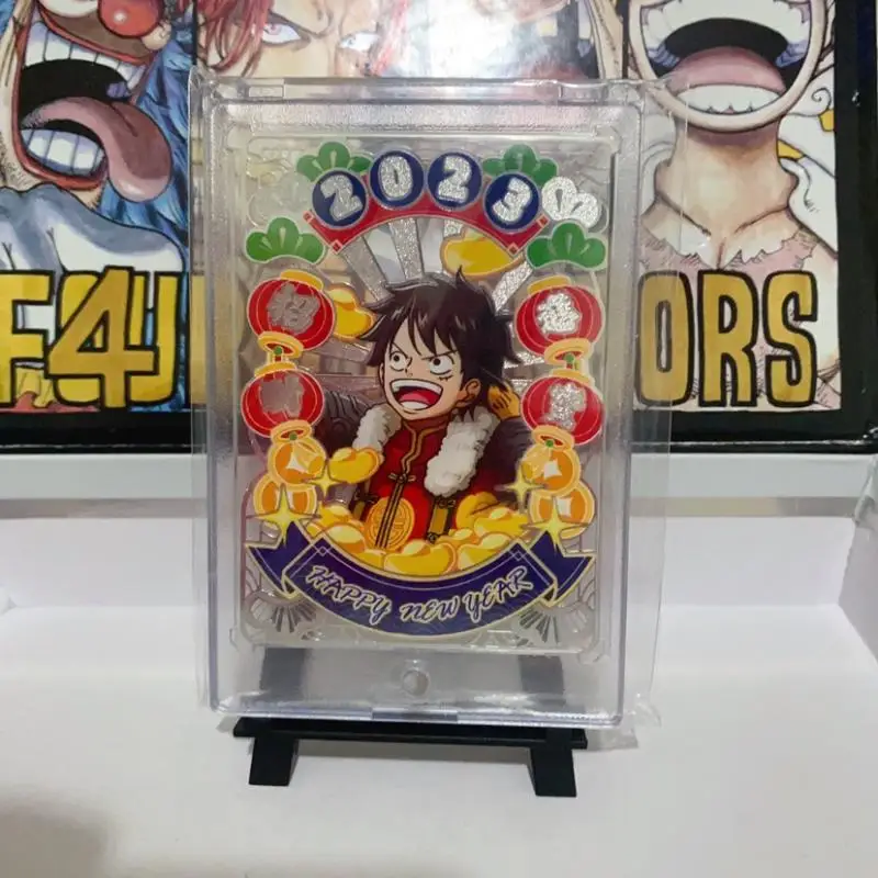 Anime One Piece Monkey D. Luffy Nico-Robin Roronoa Zoro Silver Card Game Collection Rare Children\'s Toys Boys Birthday Gifts