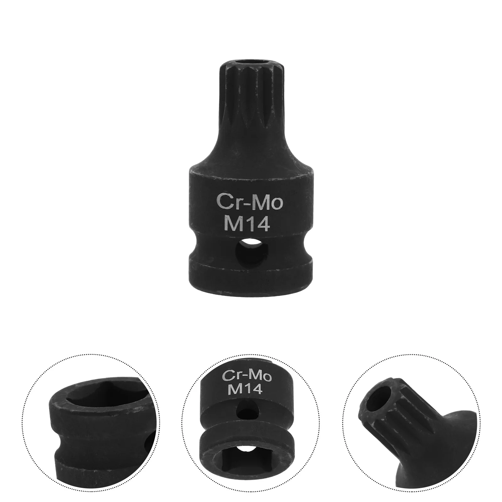 

Square Drive Socket Triple Spline Bit for Brake Calipers Sturdy Impact Resistant Auto Repair Tool Kit Low