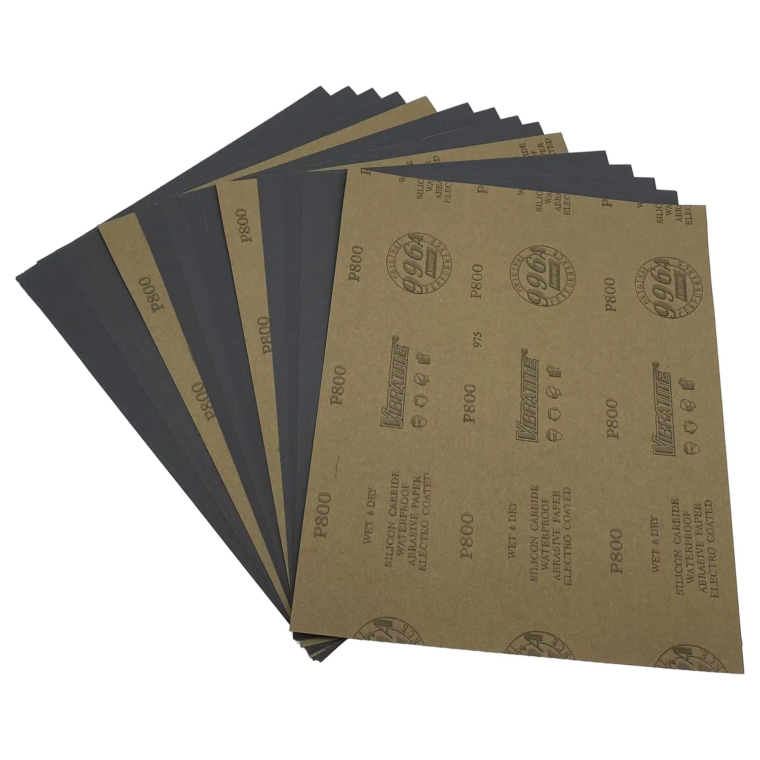 

800 Grit Wet Dry Sandpaper 9x11 Inch 15PCS Silicon Carbide Sanding Sheets for Wood Metal Ceramic Auto Polishing Scratch Removal